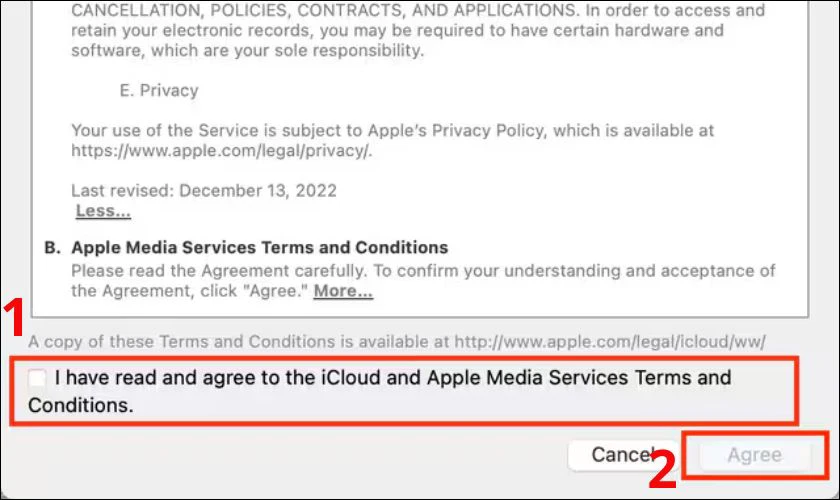 Cách tạo tài khoản iCloud bằng Mac