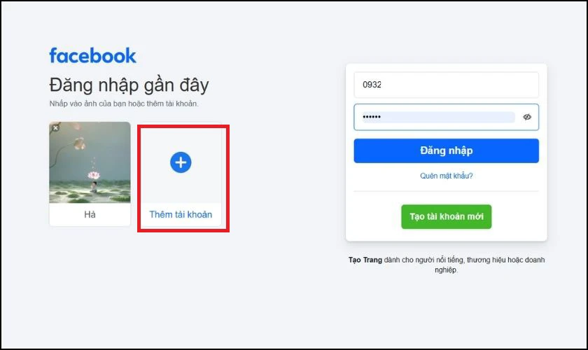Cách đăng nhập tài khoản Facebook thứ 2 trên máy tính