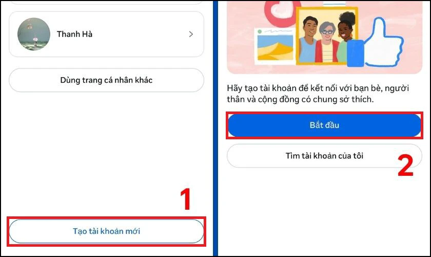 Cách tạo thêm tài khoản Facebook trên điện thoại