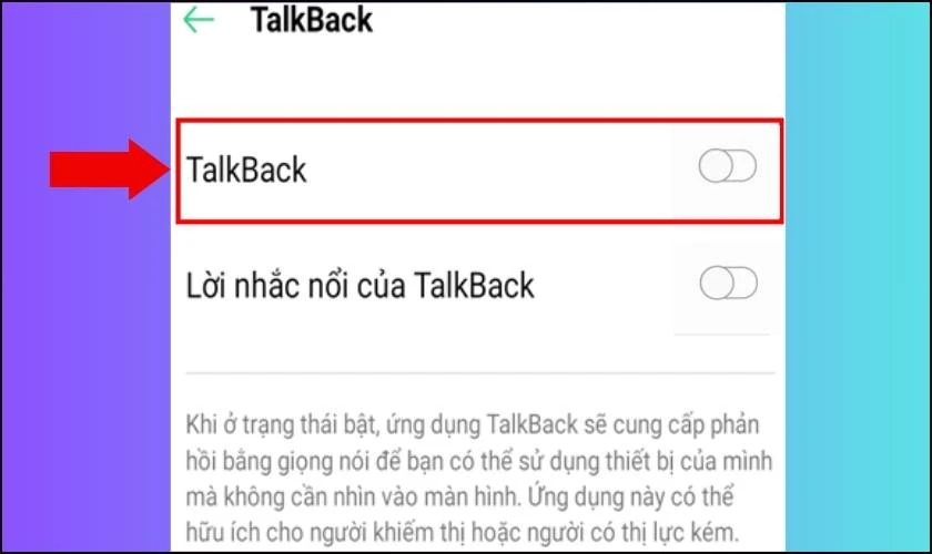 Hướng dẫn cách tắt tính năng talkback trên Samsung