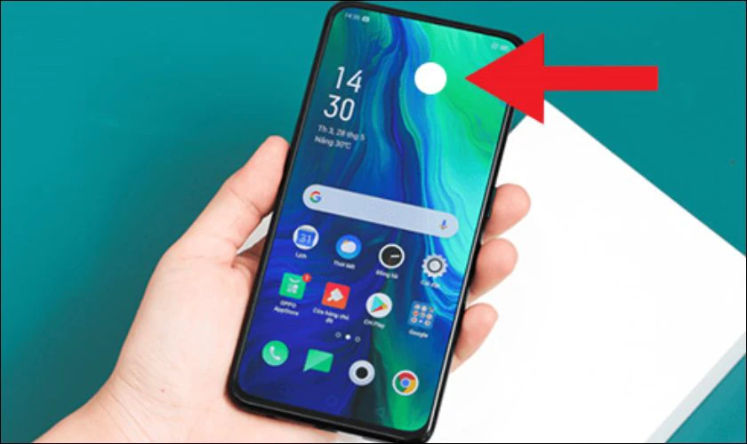 Chấm tròn màu trắng trên điện thoại OPPO là gì? Có chức năng gì?