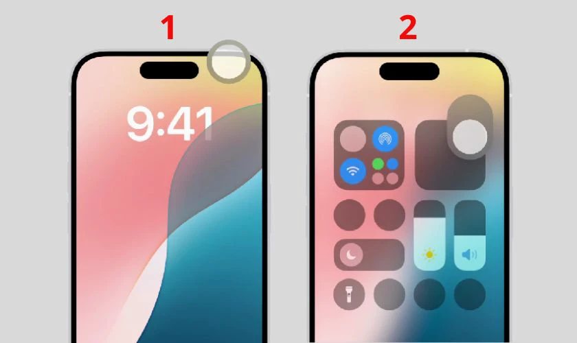 Tắt chế độ không làm phiền trên iPhone 15 bằng Trung tâm điều khiển