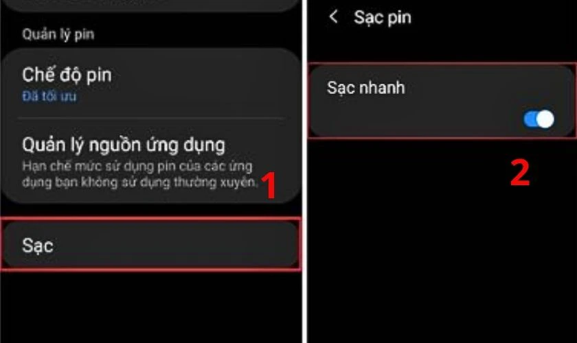 Gạt công tắc tắt nếu tính năng này đang được bật