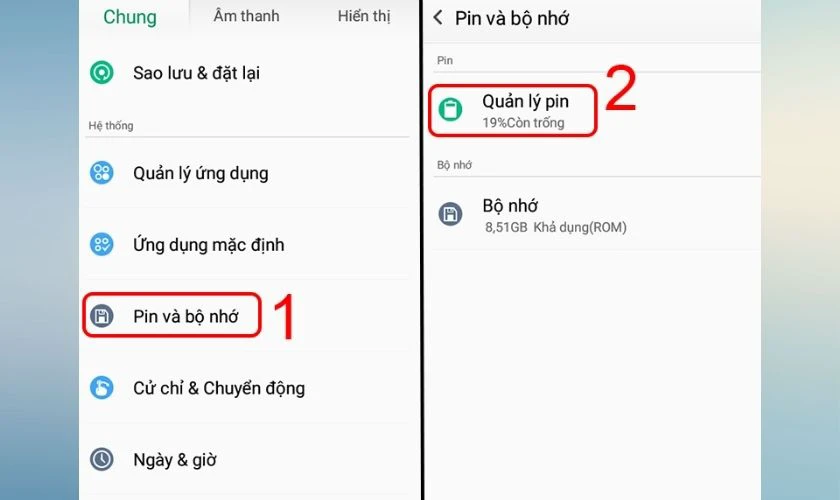 Cách tắt chế độ tiết kiệm pin trên OPPO trong Cài đặt