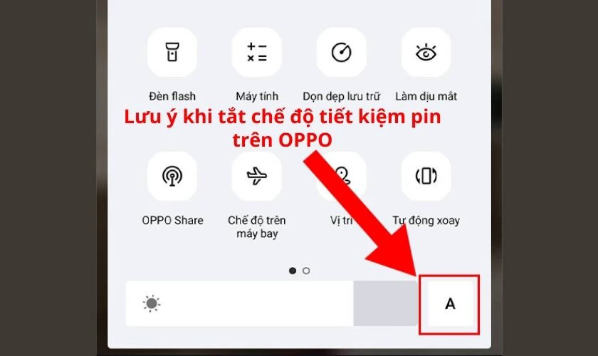 Những lưu ý khi tắt chế độ tiết kiệm pin trên OPPO