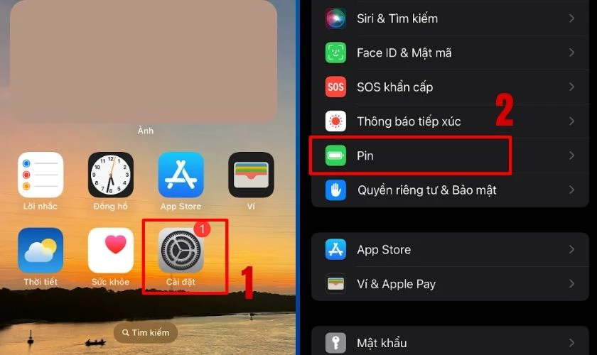 Theo dõi các chỉ số hoạt động của pin