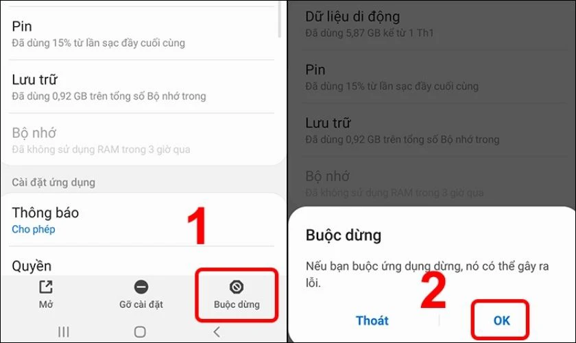 Đối với dòng máy có hệ điều hành Android từ 5.1 trở xuống