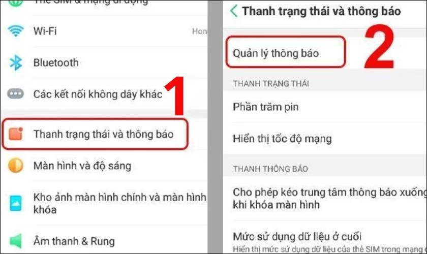 Tắt thông báo từ ứng dụng để ngăn tác vụ chạy ngầm