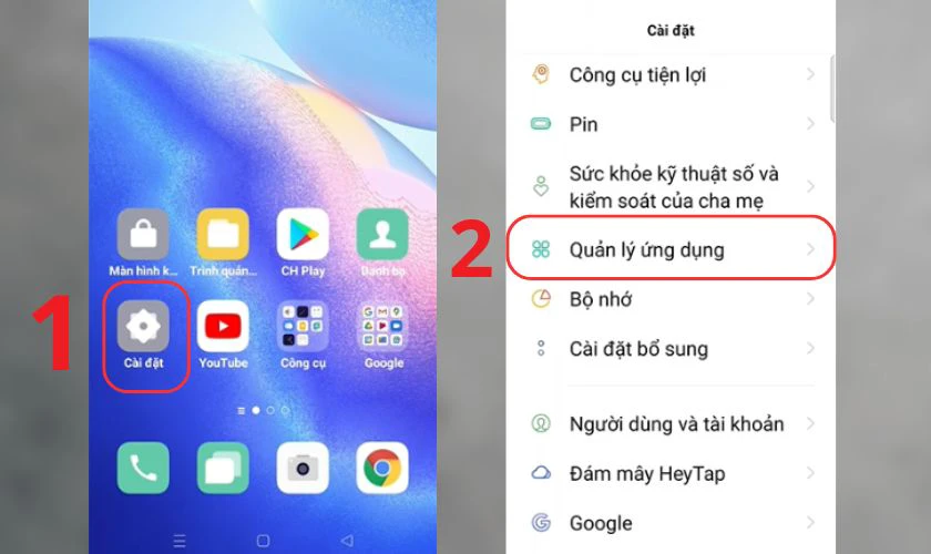 Quản lý ứng dụng