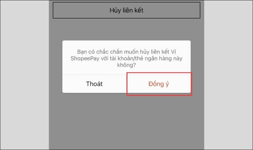 Chọn Đồng ý và nhập mật khẩu ví ShopeePay