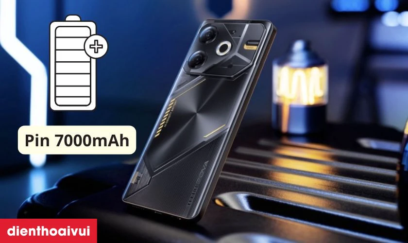 Viên pin khủng 7000mAh, sạc nhanh 33W