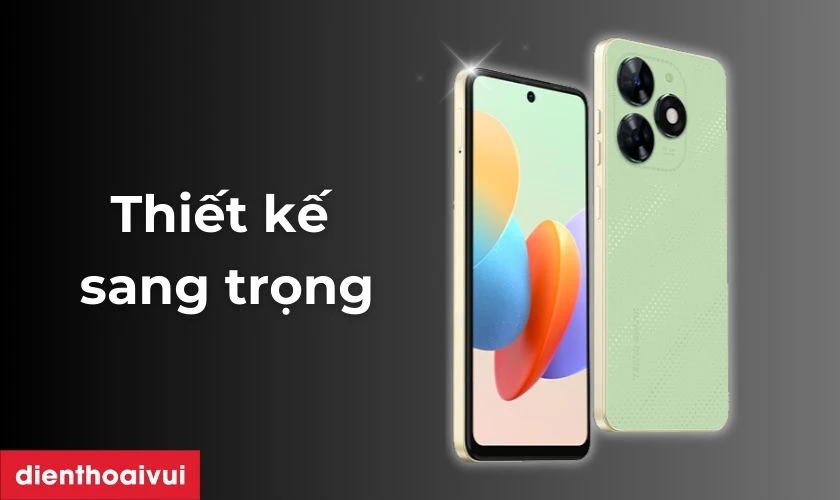 TECNO SPARK Go 2024 sở hữu thiết kế vuông vức và sang trọng