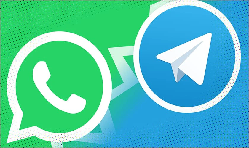 So sánh Telegram với WhatsApp