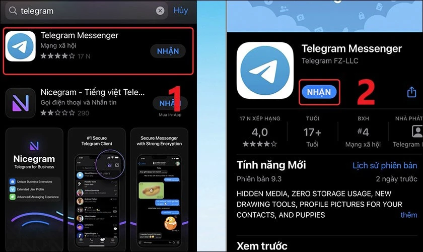 Cách cài đặt Telegram trên điện thoại