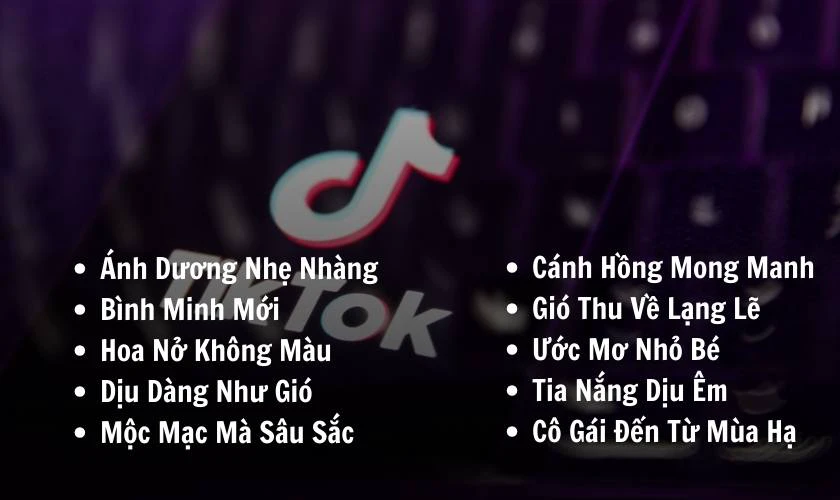 Tên TikTok hay ý nghĩa cho nữ