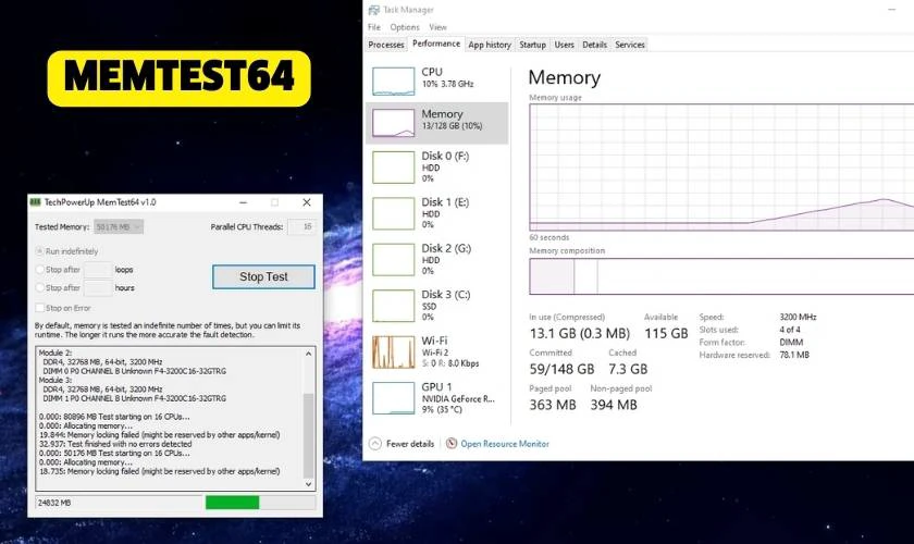 Phần mềm MemTest64