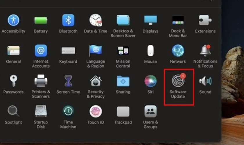 Cập nhật hệ điều hành macOS mới nhất