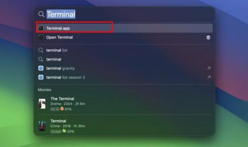 Khởi động lại Touch Bar qua Terminal