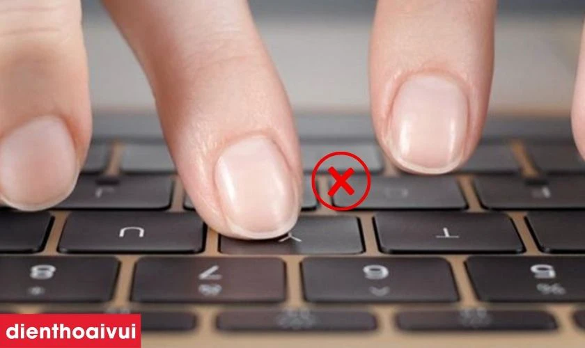 Lỗi bàn phím laptop không gõ được do vùng bị chai