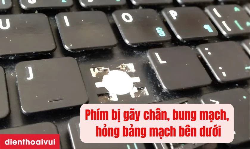Lỗi bắt buộc phải thay b&agrave;n ph&iacute;m