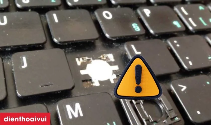 C&aacute;ch nhận biết b&agrave;n ph&iacute;m laptop Dell Inspiron 15 5547 bị hỏng