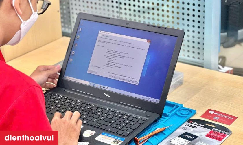 Quy tr&igrave;nh thay b&agrave;n ph&iacute;m laptop Dell Inspiron 15 7558