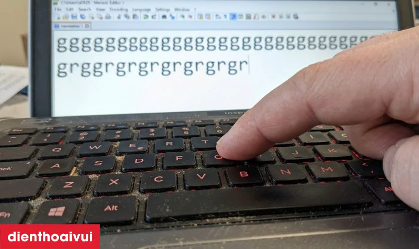 Dấu hiệu b&agrave;n ph&iacute;m laptop Dell Inspiron 7557 bị lỗi cần thay ngay