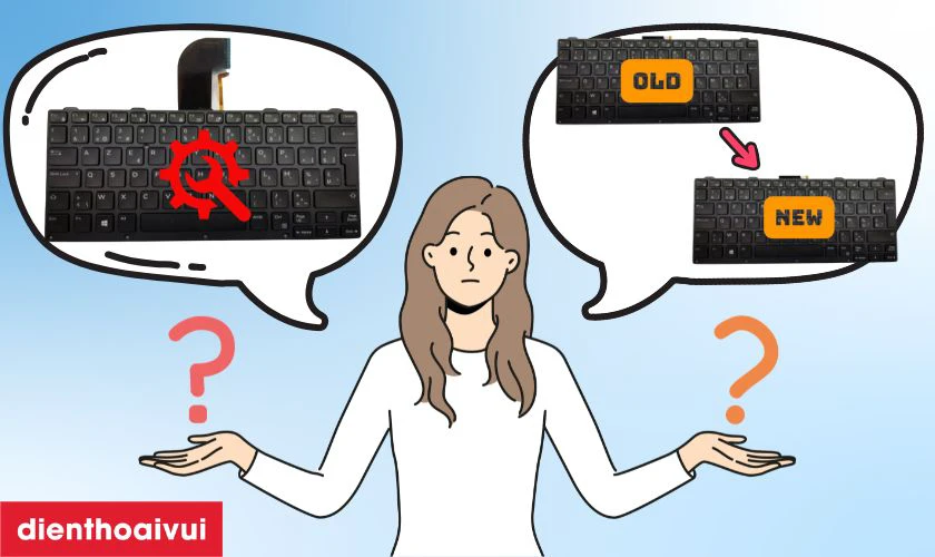 Nên sửa hay thay bàn phím laptop Dell Latitude 14 Rugged 5414?