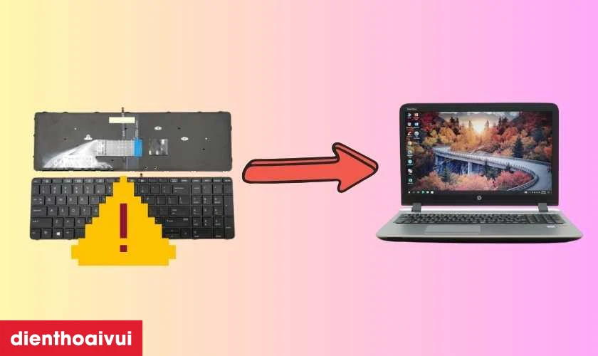 Dấu hiệu b&agrave;n ph&iacute;m laptop HP 450 G3 bị lỗi cần thay ngay