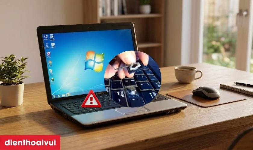 Dấu hiệu b&agrave;n ph&iacute;m laptop HP Compaq 40 bị lỗi cần thay ngay