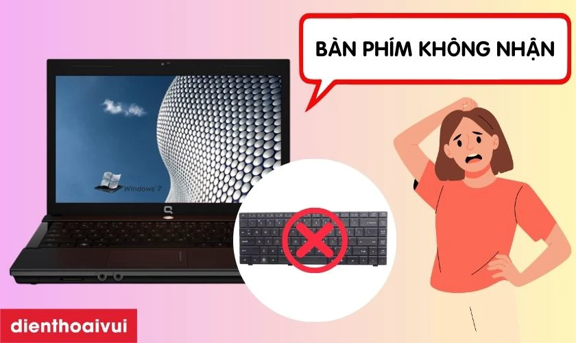 C&aacute;ch nhận biết b&agrave;n ph&iacute;m laptop HP Compaq 420 bị hỏng