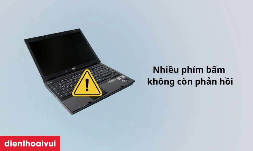 Dấu hiệu cần thay b&agrave;n ph&iacute;m laptop HP Compaq 6910