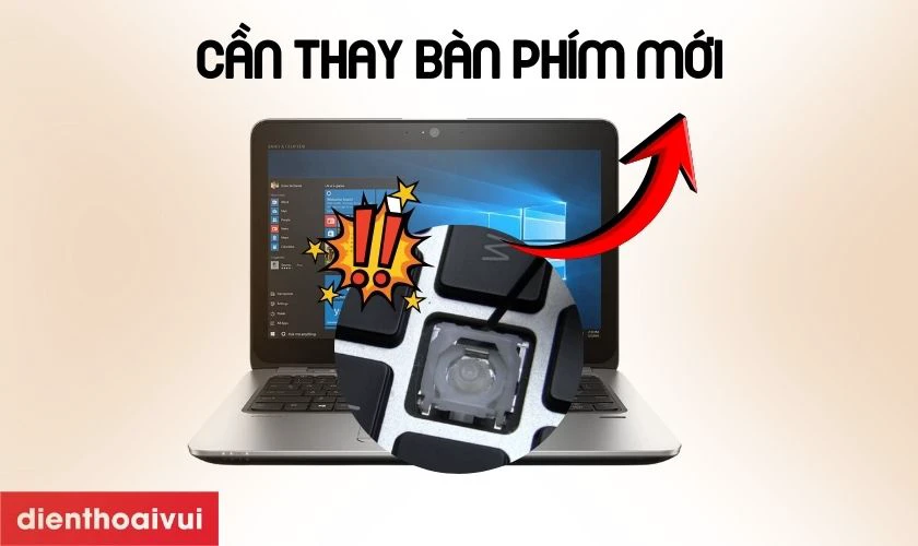 Nên sửa hay thay bàn phím laptop HP Elitebook 820 G3?