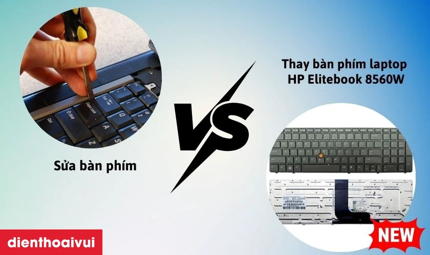 Thay bàn phím laptop HP Elitebook 8560W