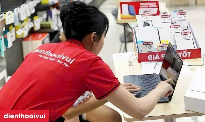 Quy trình thay bàn phím laptop HP X360 14DV tại Điện Thoại Vui