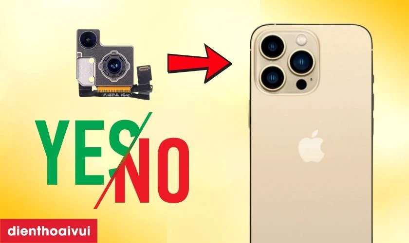 Có nên thay camera sau iPhone 13 Mini chính hãng Hatech không?