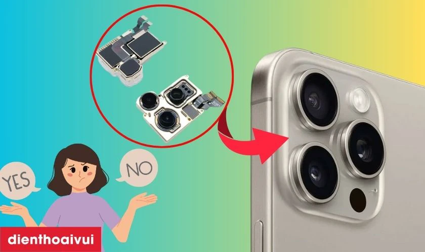 Thay camera sau iPhone 15 Pro Max chính hãng GENA có tốt không?