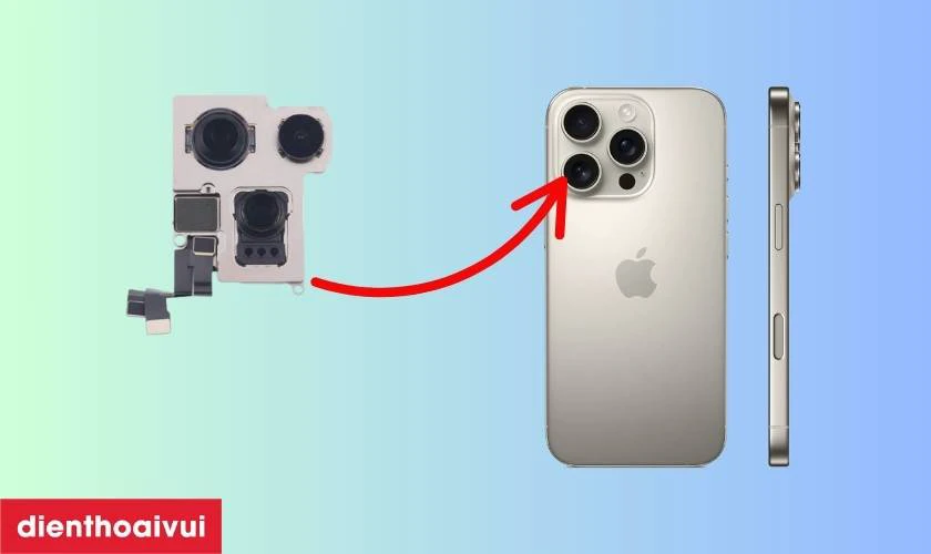 Thay camera sau iPhone 16 Pro Max chính hãng GENA là gì?