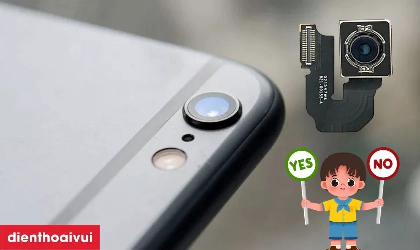 Có nên thay camera sau iPhone 6 Plus chính hãng Aries không?