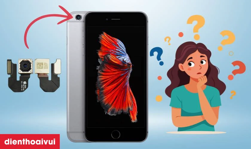Thay camera sau iPhone 6 Plus chính hãng Hatech giá bao nhiêu tiền