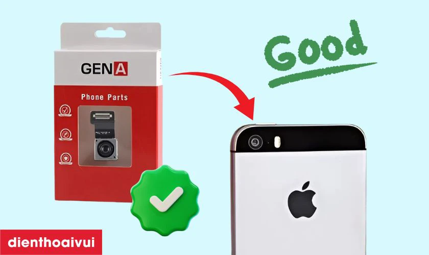 Camera sau GENA chính hãng thay cho iPhone SE 2016 có tốt không?