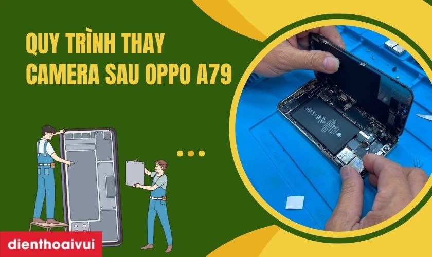 Quy trình thay camera sau Oppo A79 chuyên nghiệp