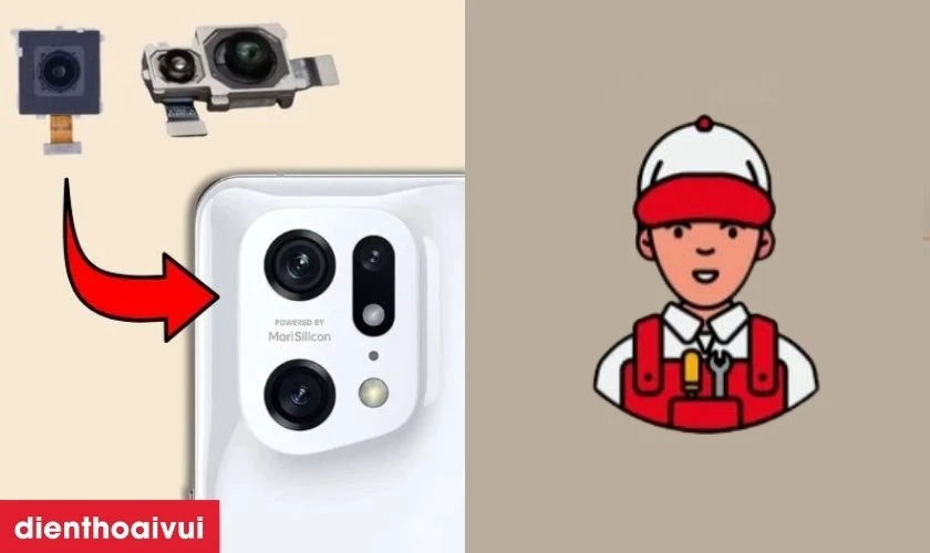 Ưu điểm khi thay camera sau Oppo ch&iacute;nh h&atilde;ng GENA