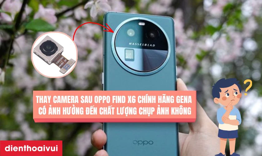 Thay camera sau GENA c&oacute; ảnh hưởng đến chất lượng chụp ảnh kh&ocirc;ng?