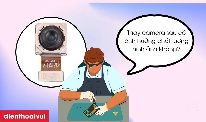Thay camera sau Oppo Reno 14 c&oacute; ảnh hưởng đến chất lượng h&igrave;nh ảnh kh&ocirc;ng?