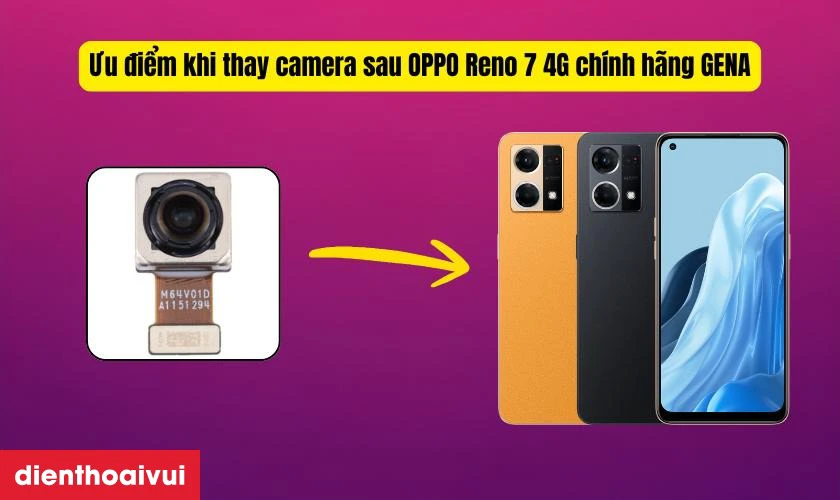 Ưu điểm khi thay camera sau GENA