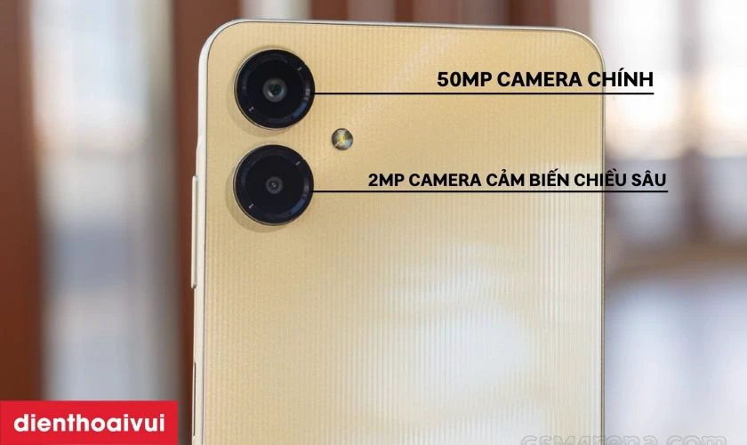 Galaxy A06 được trang bị camera ch&iacute;nh 50MP
