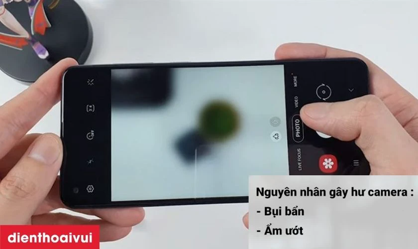 Nguyên nhân camera sau của Samsung Galaxy A10 bị lỗi