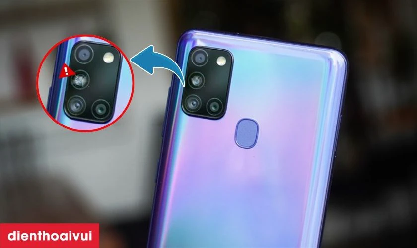 Nguyên nhân camera sau của Samsung Galaxy A21S bị lỗi?