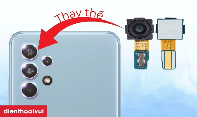 Thay camera sau Samsung Galaxy A32 là gì?